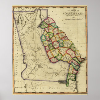 GeorgiaPanoramic MapGeorgia Poster