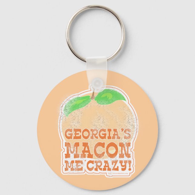 Georgia's Macon Me Crazy! Keychain (Front)