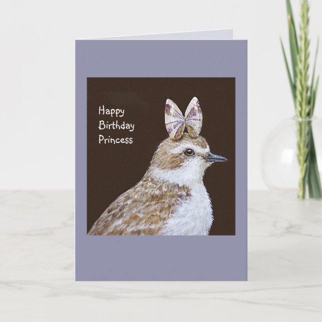 Georgie the snowy plover card (Front)