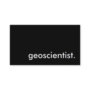 geoscientist. business card