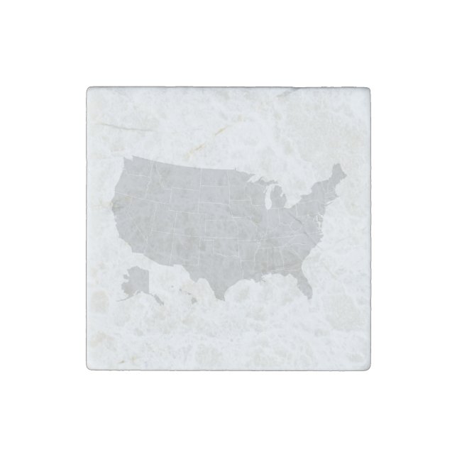 Geoshaped Stone Magnet (No Label) (Front)