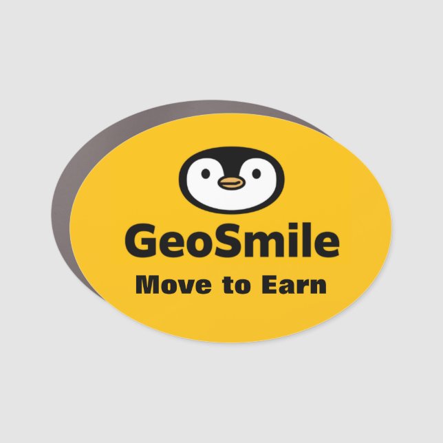 GeoSmile Car Magnets (Front)