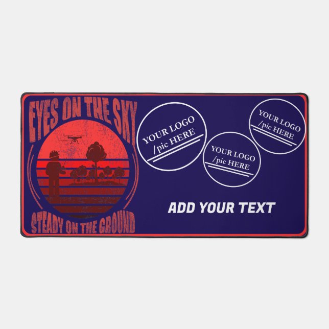 Geospatial/Surveyor Drone Desk Mat (Front)