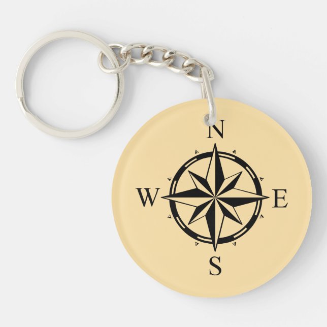 Geospatial/Surveyor North  Keychain (Front)