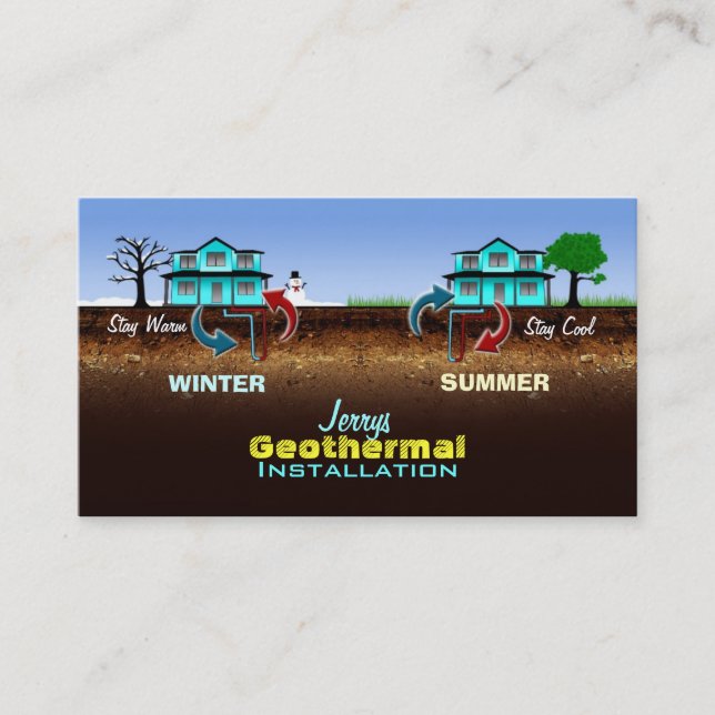 Geothermal Business Cards (Front)
