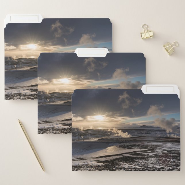 Geothermal Winter Landscape File Folder (Set)