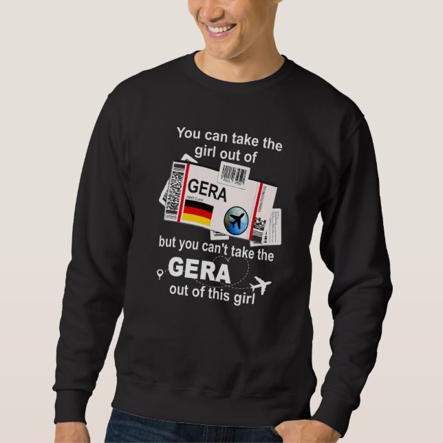Gera Boarding Pass Gera Girl Gera Sweatshirt (Front)