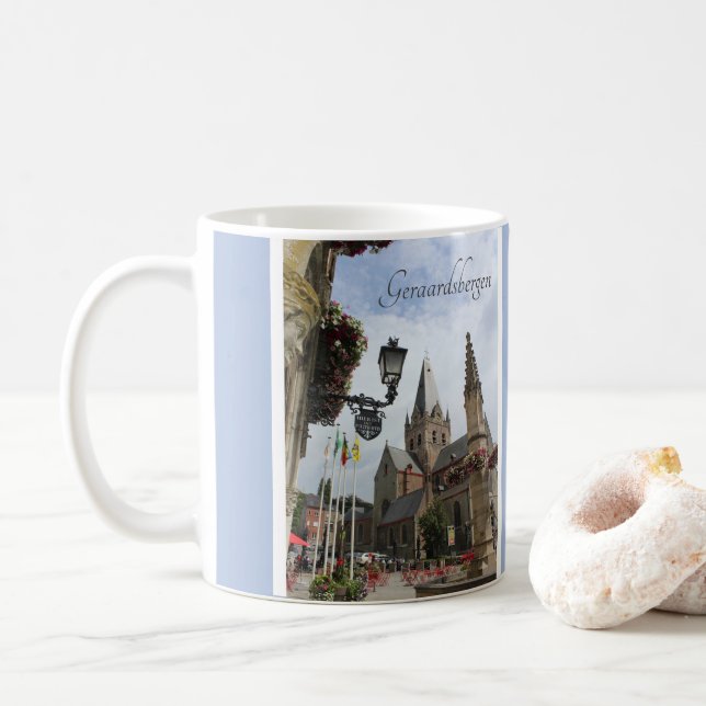 Geraardsbergen, East Flanders, Belgium Souvenir Coffee Mug (With Donut)