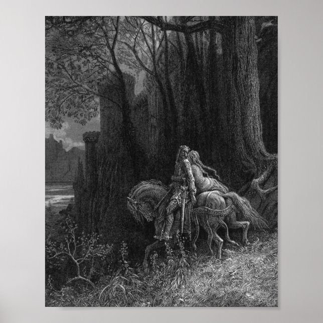Geraint And Enid Ride Away Gustave Dore Poster (Front)