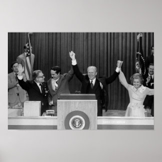 Gerald Ford Receiving GOP Nomination - 1976 Poster