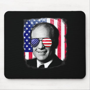 Gerald Ford Us Flag 4th Of July  Mouse Pad