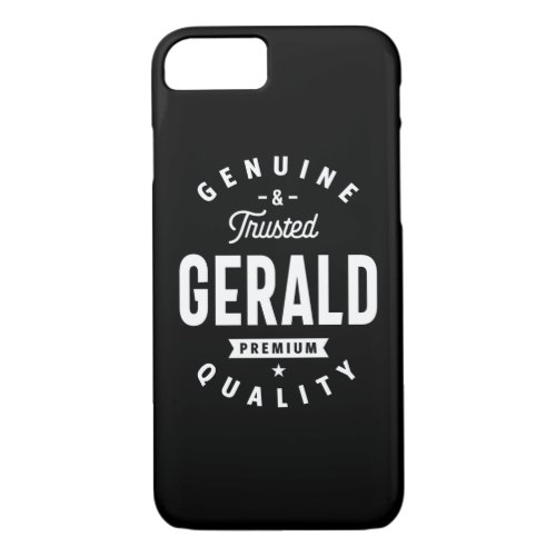 Gerald Personalized Name Birthday iPhone 87 Case