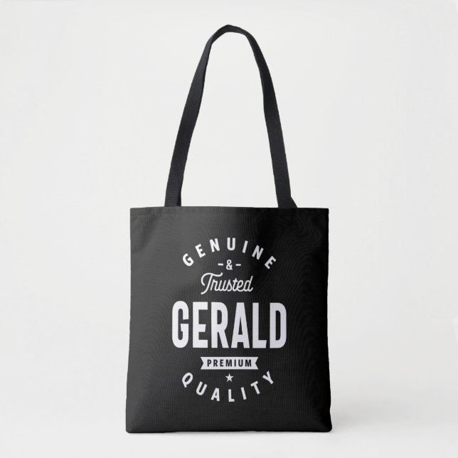 Gerald Personalized Name Birthday Tote Bag (Front)