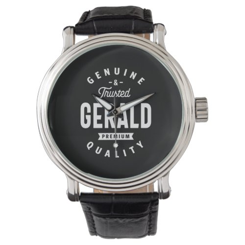 Gerald Personalized Name Birthday Watch