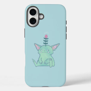 Gerald the Goblin Cute Grumpy Fantasy Creature iPhone 16 Plus Case