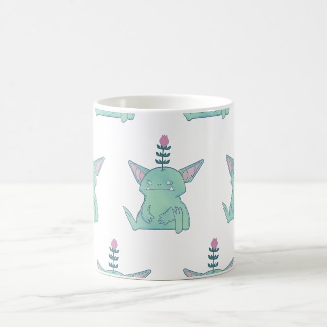 Gerald the Goblin | Cute Grumpy Fantasy Creature  Coffee Mug (Center)