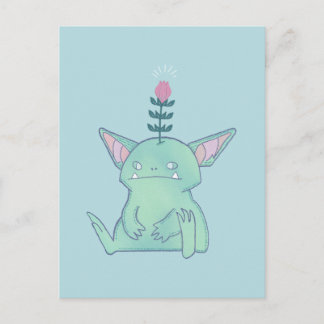 Gerald the Goblin | Cute Grumpy Fantasy Creature  Postcard
