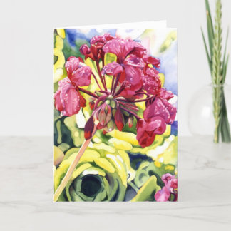Geranium Card