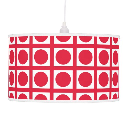 Geranium Elegant Grid Dots Pendant Lamp