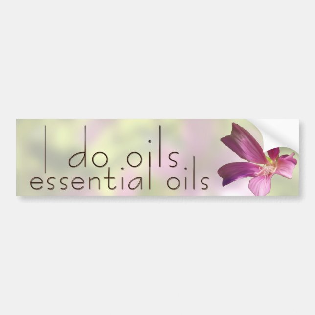 Geranium Essential Oils Bumper Sticker (Front)