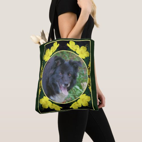 Geranium Flower Frame Create Your Own Photo Tote Bag