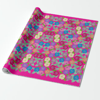 Geranium Flower Wrapping Paper