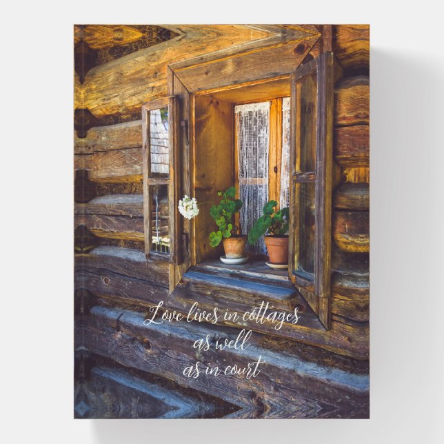 Geranium flowers on the window paperweight (Vertical)