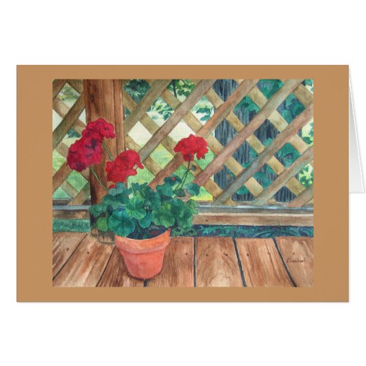 Geranium (Gardener's) Cards (Front Horizontal)
