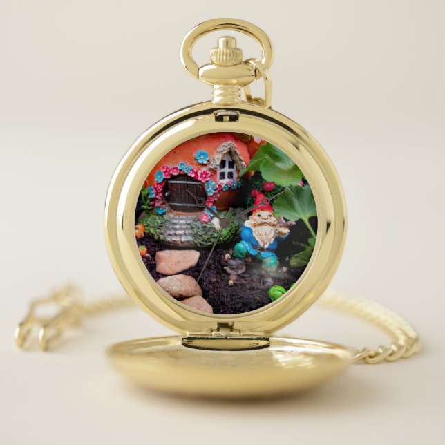 Geranium Gnome 01 Pocket Watch (Inside)