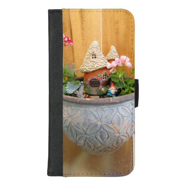 Geranium Gnome 03 iPhone Wallet Case (Front)