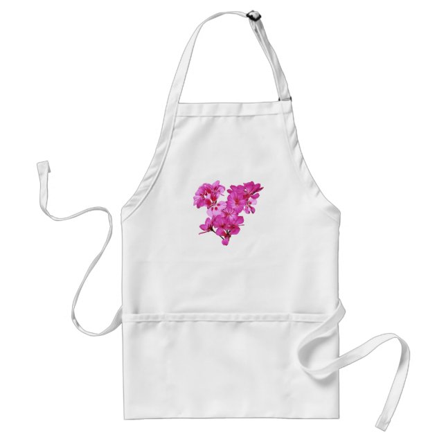 Geranium Heart Adult Apron (Front)