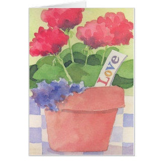 Geranium Love - Note Card
