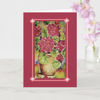 Geranium Pink Happy Mother's Day Card