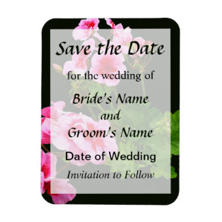 Geranium Profile Save the Date Magnet