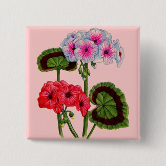geraniums button