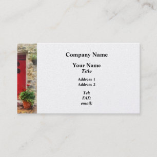 Geraniums by Red Door Business Card