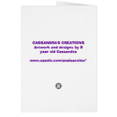 GERANIUMS Card (Back)