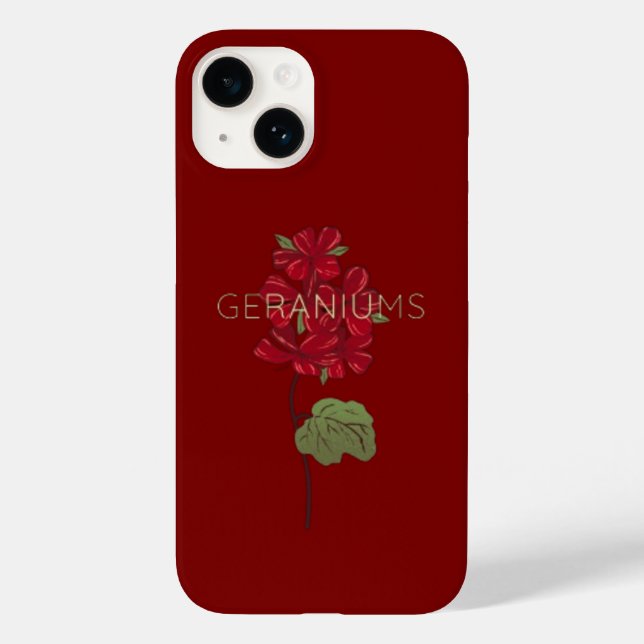 Geraniums Flower  Case-Mate iPhone Case (Back)