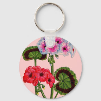 geraniums keychain
