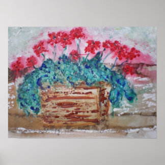 Geraniums Poster