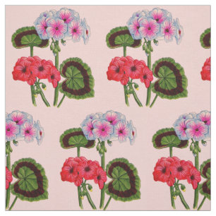 geraniums print floral print fabric