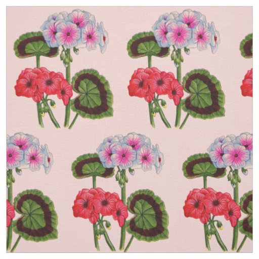geraniums print floral print fabric
