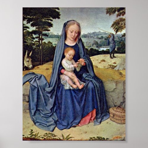 Gerard David _ The Rest on the Flight into Egypt Poster