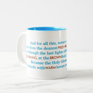 Gerard Manley Hopkins GOD'S GRANDEUR Public Domain Two-Tone Coffee Mug