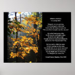 Gerard Manley Hopkins Spring And Fall Poem Poster at Zazzle