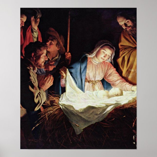 Gerard van Honthorst - Adoration of the Shepherd Poster (Front)