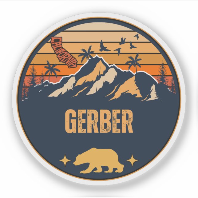 Gerber, California Sticker (Front)