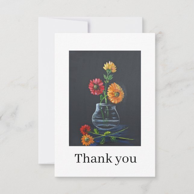 Gerber daisies Thank you card (Front)