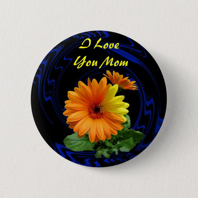 GERBER DAISY-BUTTON PINBACK BUTTON (Front)