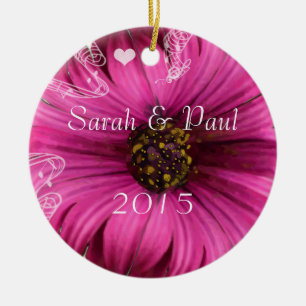 Gerber Daisy Christmas Ornament